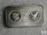 Five troy ounces of .999 fine silver - Morgan design