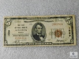 National Currency Note - The First National Bank of Atlanta, Georgia $5 note