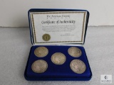 Five-coin Morgan silver dollar collector box