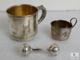 Collectible Sterling silver baby items - 3.2 ounces in weight