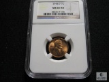 NGC graded - 1948-D Lincoln - MS66 RD