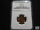NGC graded - 1950-D Lincoln - MS66 RD