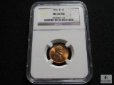 NGC graded - 1951-D Lincoln - MS66 RD