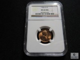 NGC graded - 1955-D Lincoln - MS66 RD