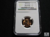 NGC graded - 1957-D Lincoln - MS66 RD