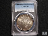 PCGS graded - 1878 Morgan silver dollar 8TF - MS63