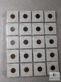 Sheet of Indian Head cents
