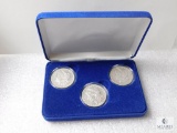 Three Morgan silver dollars - all New Orleans mint