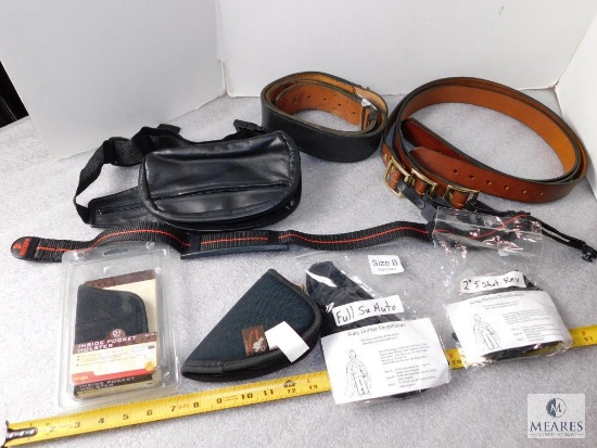 Holster & Accessory Assorted Lot Leather & Nylon