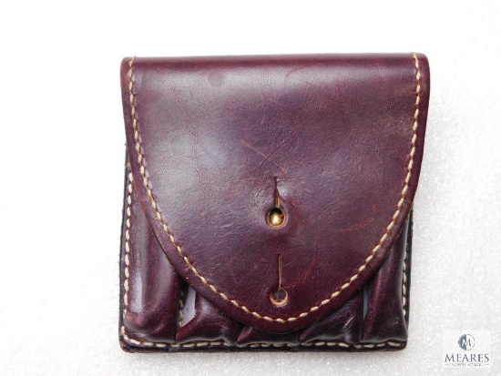 Holland Sport Leather Ammo Wallet for .416 Rigby and Similar