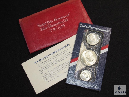 US Mint - UNC 40% silver Bicentennial 3-coin set