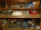 Shelf lot of Electrical Supplies - Fuses, Outlet boxes, Receptacles, Fasteners, and more