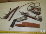 Lot of assorted Rasp / Sanders, Black & Decker 7510 Jig Saw, & Pipe Strap Wrench