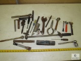 Lot of Assorted Hand Tools - Wrenches, Torque Wrench, Adjustable & Ratchet Wrenches, Scrapers & More