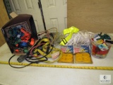 Large Lot of Straps - Bungees, Ratchet, Tarp Snaps, Rope, and Spring Clamps