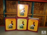 Lot of 4 Lord Calvert Canadian Whiskey Decanters