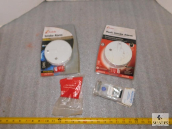 Lot of 2 Smoke Alarms and Keyless Entry Assembly