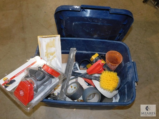 Lot Drywall Supplies: Tape, Respirator, Heat Gun, and Paint Stirrers