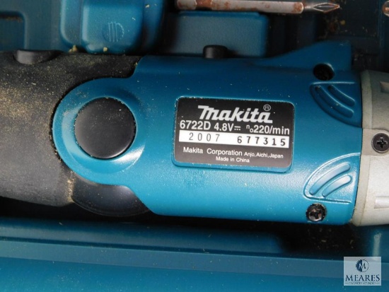 Makita Cordless Screwdriver Kit #6722D with Case, Charger, and Set of Bits  | Heavy Construction Equipment Light Equipment & Support Tools | Online  Auctions | Proxibid