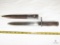 WWII German 88/98 Mauser Ersatz Bayonet Turk M24-35 with Metal Scabbard