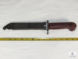 AKM AK-47 Bayonet with Metal Scabbard - Serrated & Straight Blade