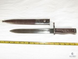 WWII German 88/98 Mauser Ersatz Bayonet Turk M24-35 with Metal Scabbard