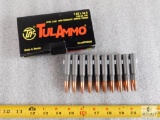 20 Rounds Tulammo 7.62x54R Rifle Ammo 148 Grain FMJ