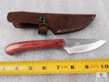 New Custom Fixed Blade Skinner with Leather Sheath