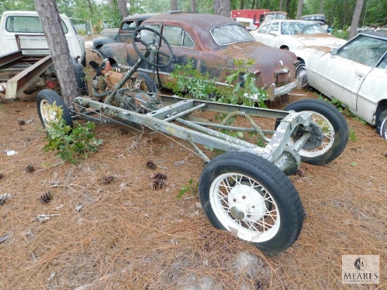 Model A Frame and Partial Engine