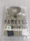 New Beretta men's Drip Dry Short Sleeve Shirt Green Beige Check Plaid Size L Large