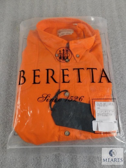 New Beretta men's TM Shooting Shirt L/S Size L Large Orange