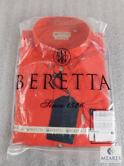 New Beretta men's TM Shooting Shirt L/S Size L Large Light Red