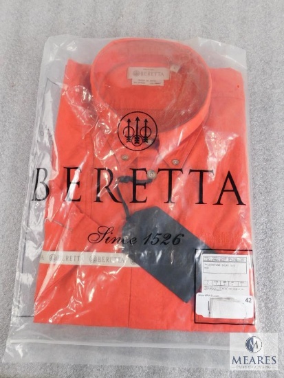 New Beretta men's TM Shooting Shirt S/S Size L Large Light Red