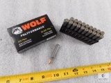20 Rounds Wolf .223 REM Ammo 55 Grain FMJ