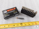 20 Rounds Wolf .223 REM Ammo 55 Grain FMJ