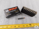 20 Rounds Wolf .223 REM Ammo 55 Grain FMJ