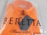 New Beretta men's TM Shooting Shirt L/S Size M Medium Orange