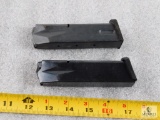 Lot of 2 9mm 15 Round Double Stack Magazine