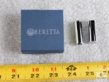 Set of 2 New Beretta 410 Gauge Snap Caps Chromed in Case