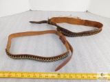 Lot of 2 Leather Caliber Belts approximately 34