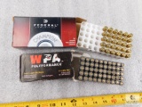 90 Rounds 9mm Luger Ammo 115 Grain FMJ Wolf & Federal brands