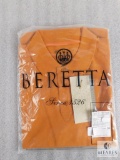 New Beretta men's Corporate Polo Orange Gold Short Sleeve Size XL X-Large