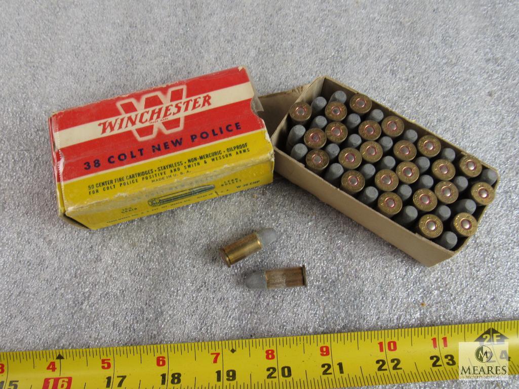 Boîtes De Collection Western-Remington .38 Special Match - Années 1950, Lot De 50, Sans Munitions