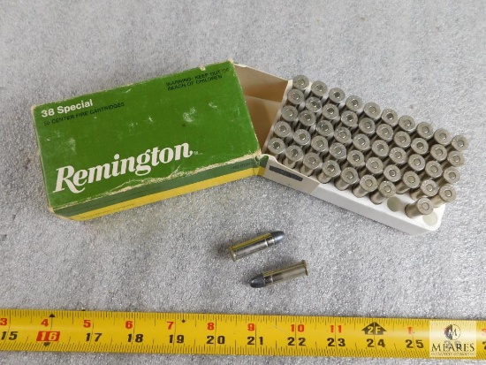 50 Rounds Remington 38 Special Ammo 158 grain