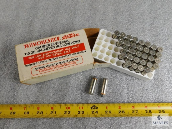 33 Rounds Vintage Winchester 38 Special ammo 110 Grain Hollow Point