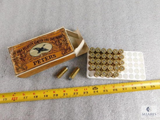 30 Rounds Peters 45 Colt Ammo 250 grain Early Collector Box