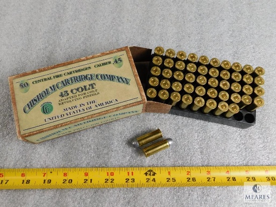 Chisholm Collector Box 45 Colt Ammo 50 Rounds 225 Grain