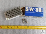 50 Rounds Smith and Wesson 38 special ammo 158 grain Hollow Point