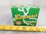 500 rounds Remington 22 long rifle high velocity ammo. 40 grain bullet. 1255 FPS