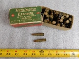 25 rounds 25-20 ammo plus brass in collector box